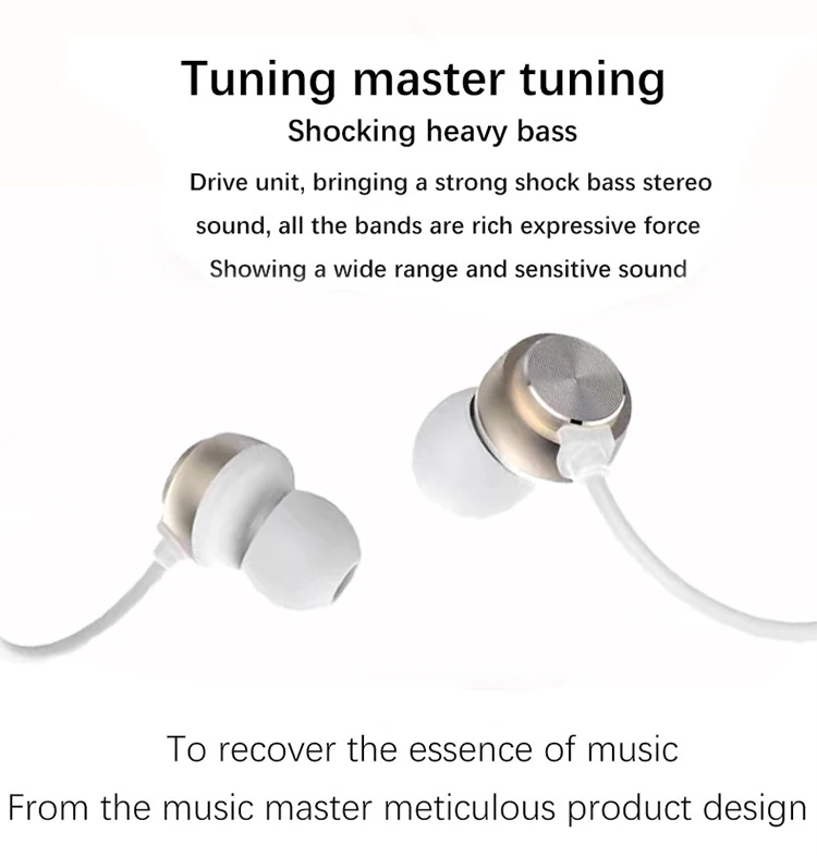 Super Bass Earphone Sport Headphone Earphone In ear With Volume Control and Call answer
