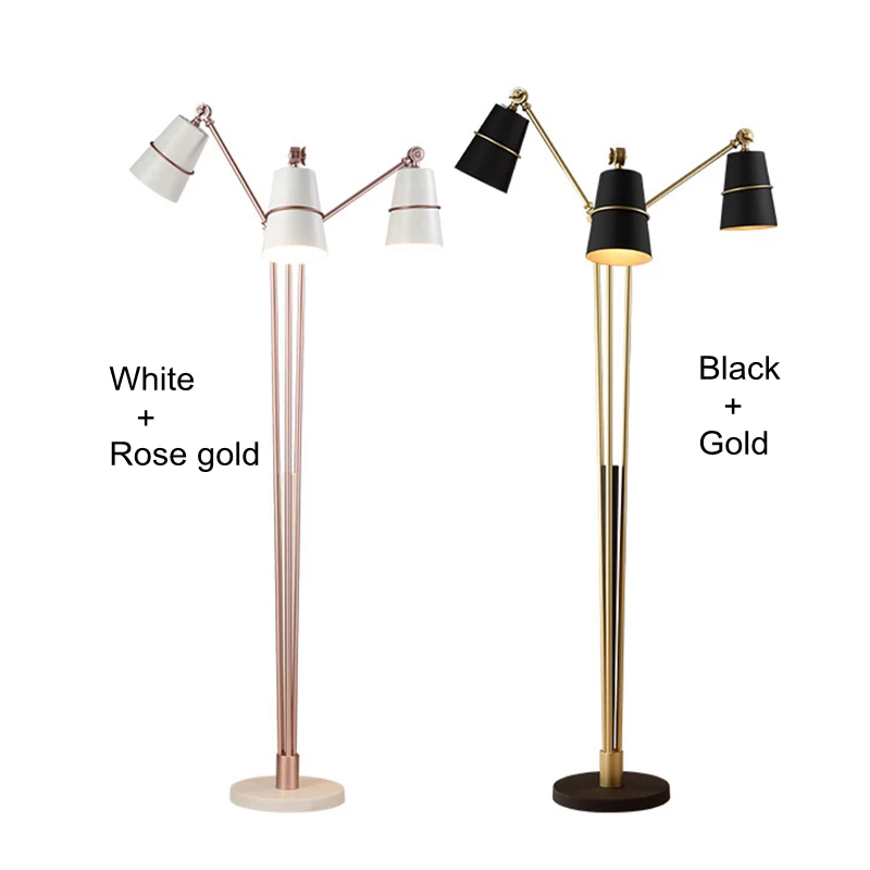Nordic Metal 3 Heads Floor Lamp Adjustable Standing Lamp For Home Buy Floor Lamp Adjustable
