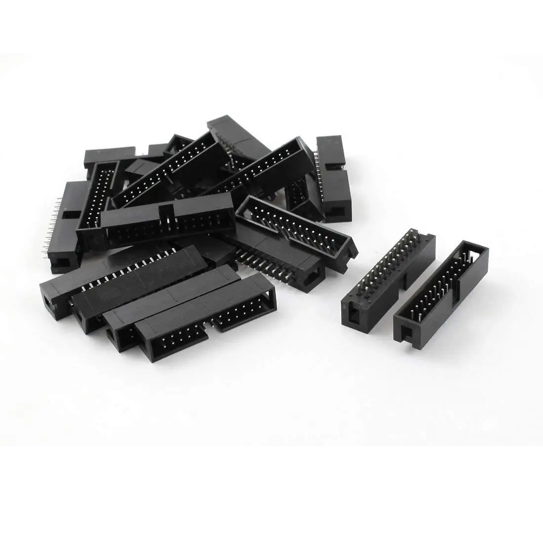 Aexit 20pcs DC3-26P Audio & Video Accessories 2 Row 26 Pin 2.54MM JTAG Connector for Flat Connectors & Adapters Ribbon Cable