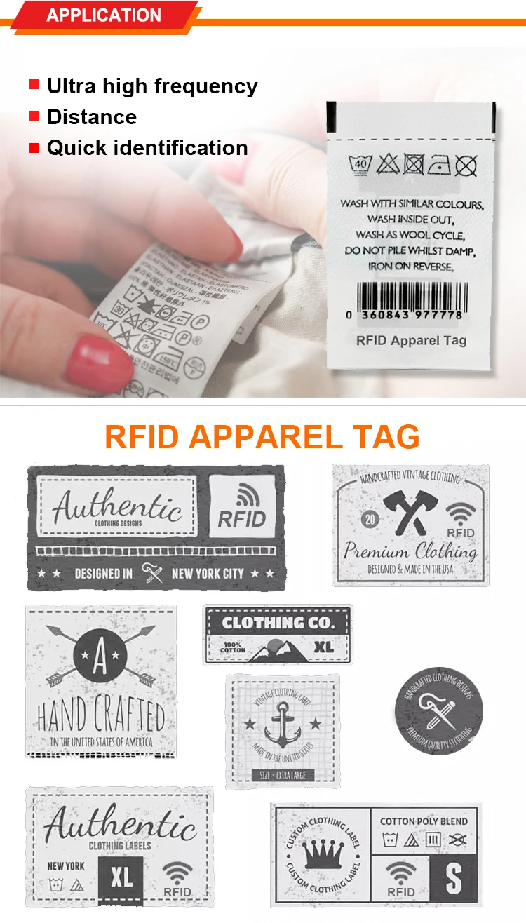 Low Price High Quality Clothing Label Maker Epc Code 128 Bits Rfid Apparel Tag Buy Epc Code