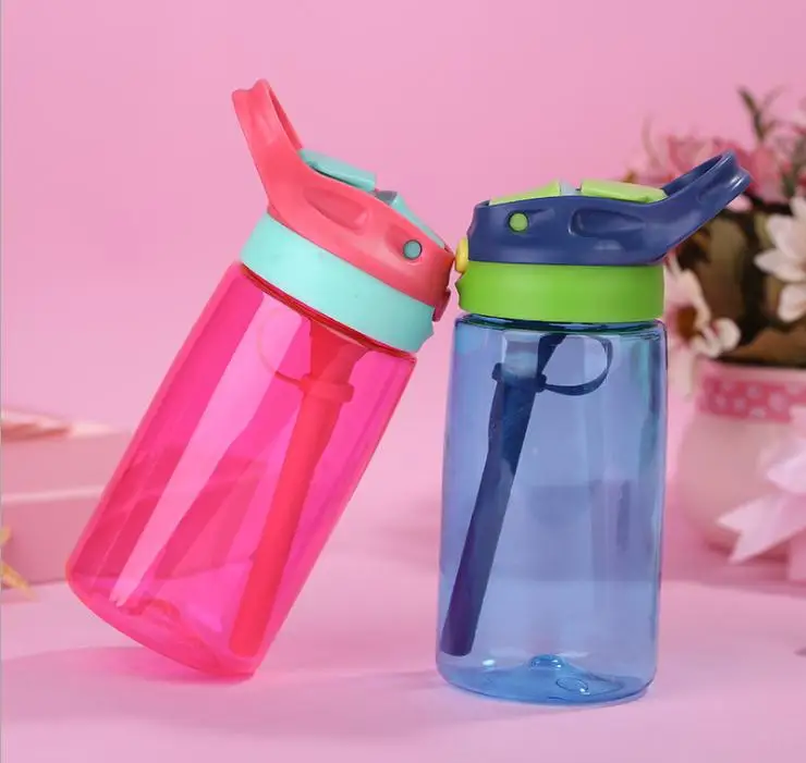 Pr/íncipe Botellas de Agua Infantiles con Pajita y Sin BPA Fabricadas con Productos Europeos 450 ml