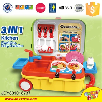 trolley kitchen set toy