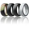 Wholesale Multi-color optional Men's Silicone Ring Wedding Band Affordable Silicone Rubber Band Rings for Men