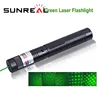 Hot Sale Multi functional Outdoor 303 Starry 18650 Aluminum Zoom Rechargeable Green led Laser Flashlight with Matches Lighter