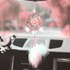 Ins Hot Gift Catch Dream Car Pendant Dream Girl Love Pink Cute Wind Bell Mirror Hanging Creative Gift Mini Catcher