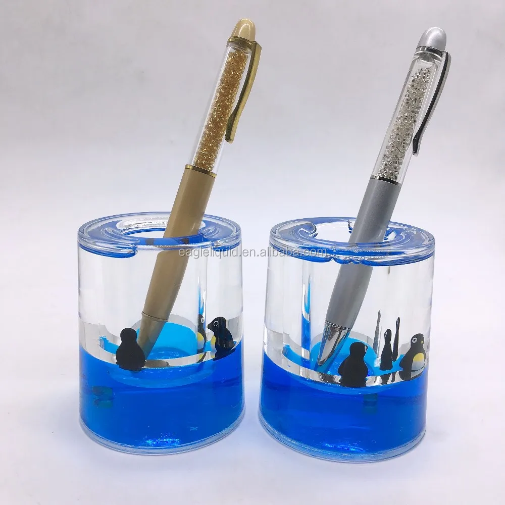 Customized 3d Floater Aqua Liquid Pen Holder Buy Liquid Pen Holder,Aqua Pen Holder,Plastic Pen