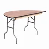 Flash furniture 72 inch half-round wood folding banquet table for catering business
