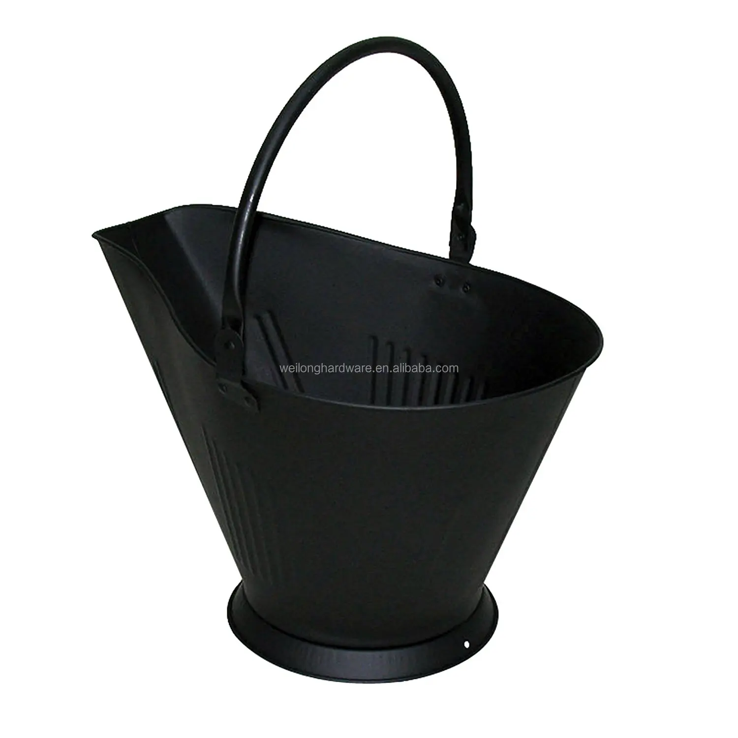 Outdoor Round Portable Black Metal Ash Coal Bucket With Shovel Buy