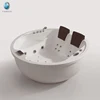 round luxury massage bathtub for two people, New Freestanding Seamless modern Acrylic Bathtub Round massage tub