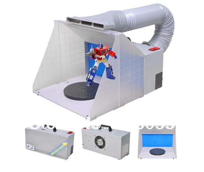 Portable Hobby Airbrush Paint Spray Booth Kit Exhaust