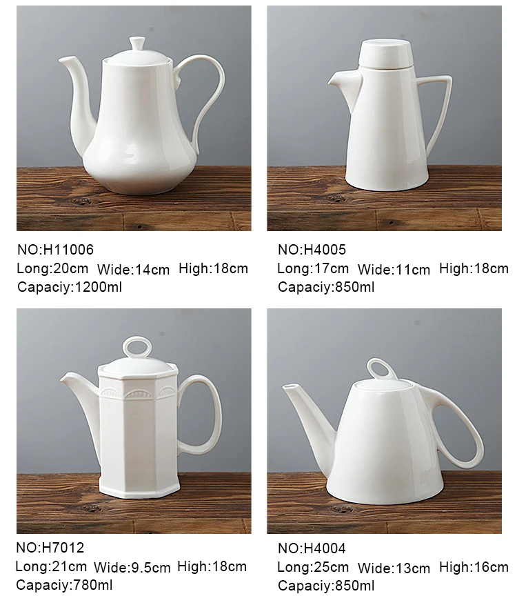 Customized Porcelain Tea Pot Ceramic Turkish Tea Pots For Home