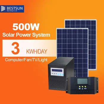 500w Solar Panel Mini Ac 110v 220v Portable Solar Generator System 500watt Sp500a For Homeoutdoor Use Buy 1kw Solar System For Homesolar System