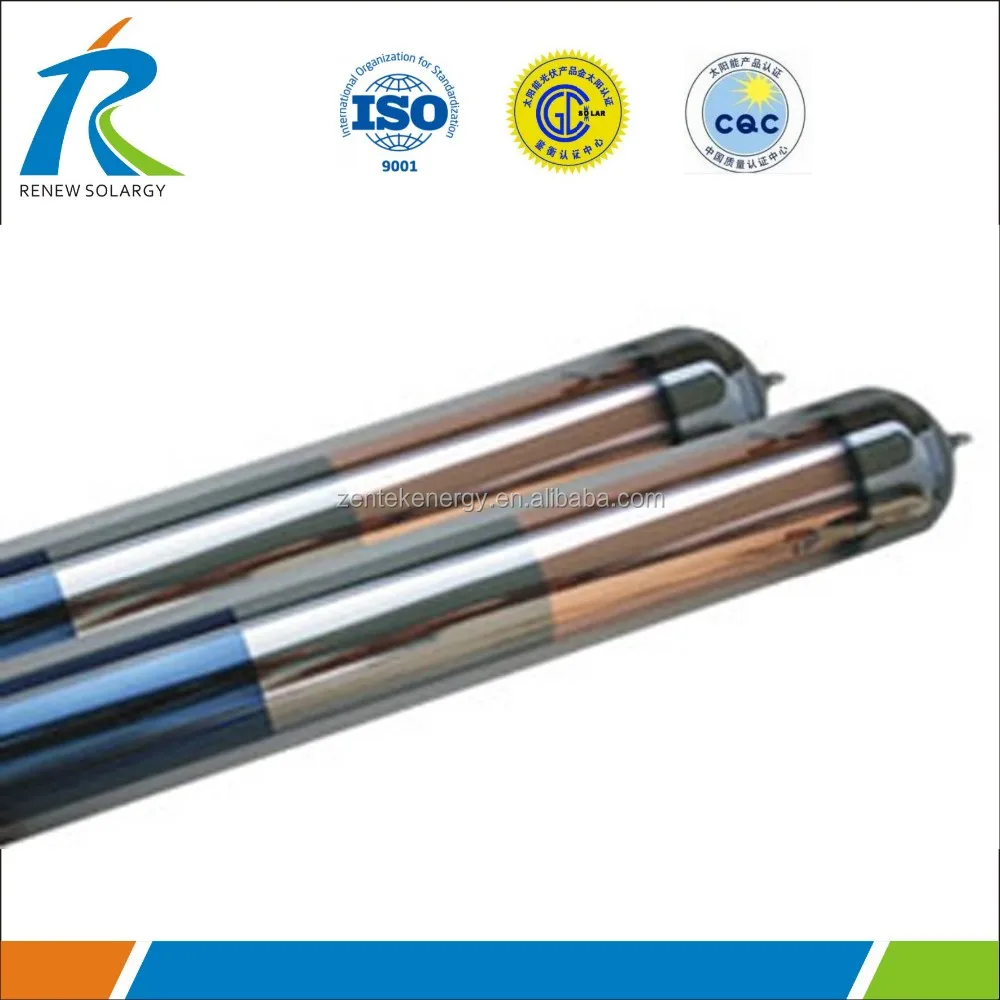 Heat Pipe Solar Water Heater Vacuum Tubes With Glass Vacuum Tube Copper