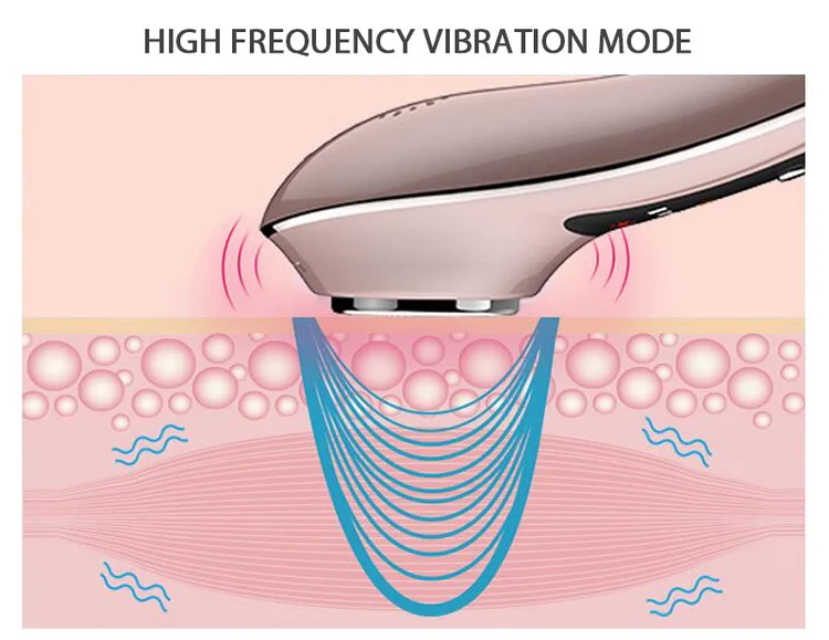 Cheapest home use hot and cold eye massager vibrating ultrasonic photon facial massager
