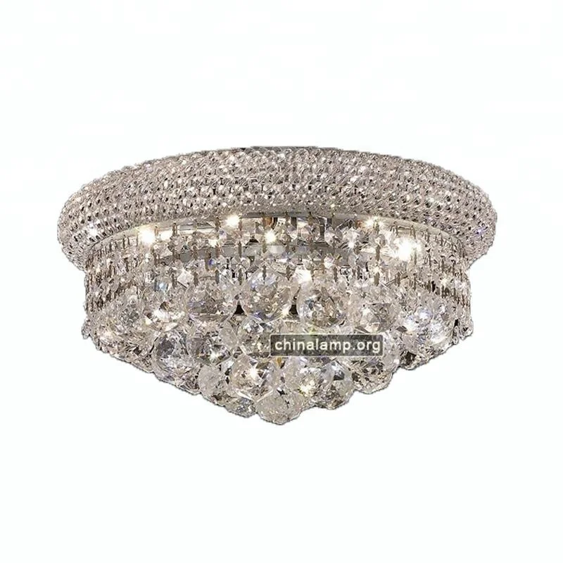 Modern Crystal fan small decorative crystal ceiling lamp