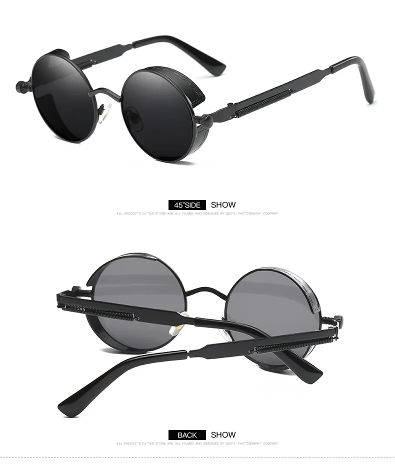 2018 Custom Fashion Sunglasses Vintage Round Glasses Men And Women ...