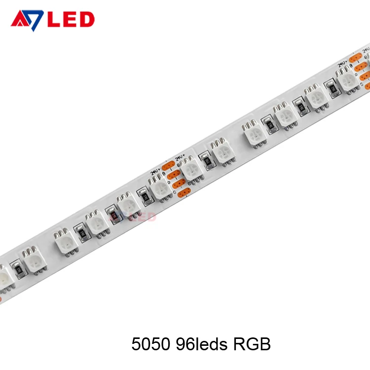 5m 10m 20m 30m 40m 50m 100m 200m 24vdc 96leds 5050 smd color changing rgb led light strip