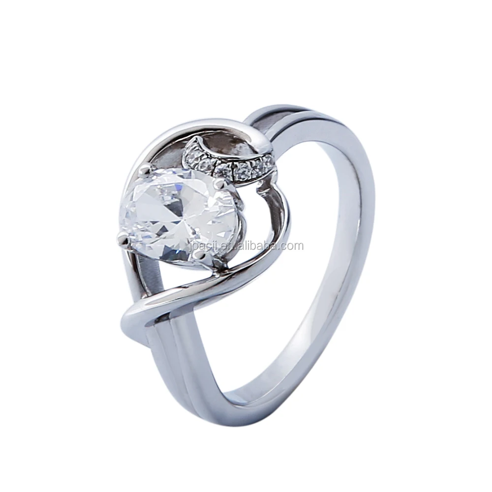 Fashion Design 925 Silver Engagement Ring Women Diamond Jewelry With Kullatut Korut