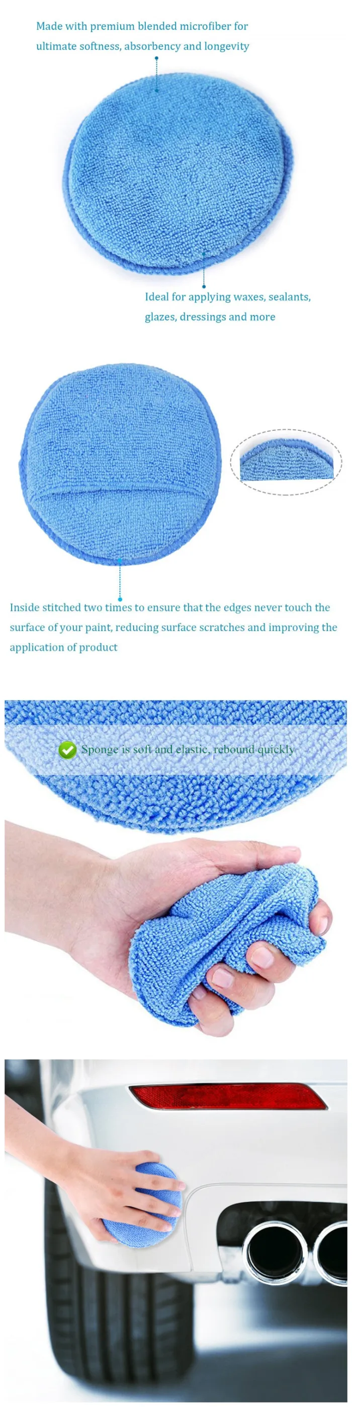 Microfiber wax pad