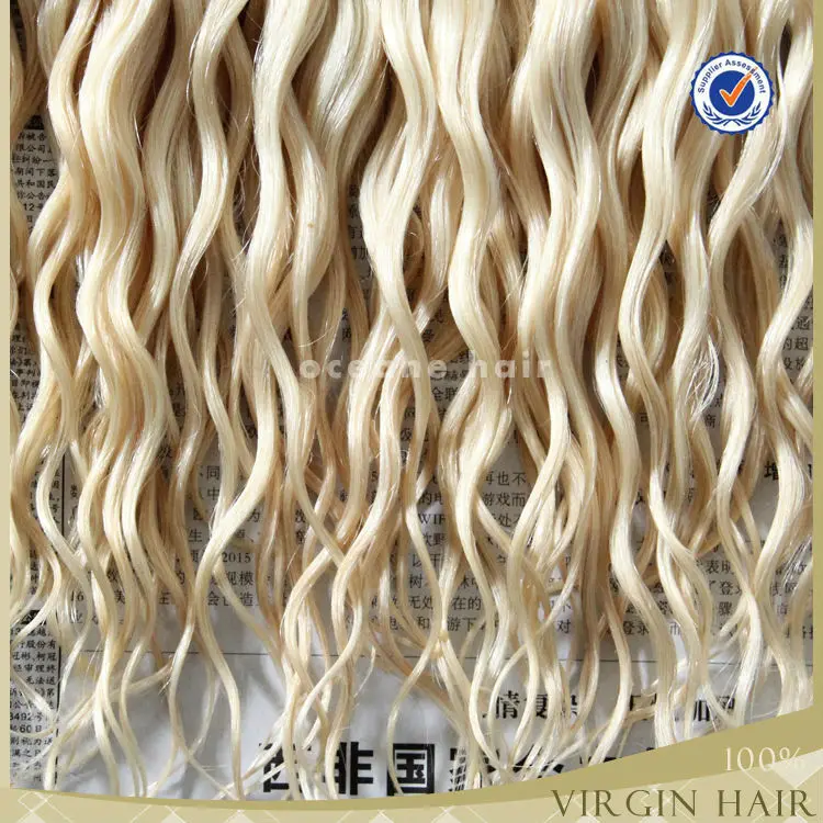 Hot New Products Hot Beauty African American White Natural Blonde Curly Human Hair Extensions Buy Natural Blonde Curly Human Hair Extensions White Curly Hair Extensions African American Human Hair Extensions Product On Alibaba Com