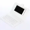 2019 High quality Blue tooth wireless leather case external keyboard for mobile phone