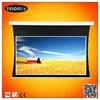 tab-tension motorized projection screen with front material