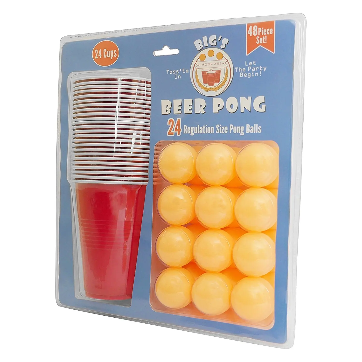 Beerpong Game Set With 24 Pieces Cups And 24 Pieces Balls Buy Beer