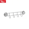 Hot Selling Heavy Duty Wall Mounted Rubber Suction Cup Modern Metal Flat Hook