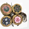 Four Printed Pattern Customized Small MOQ Woven Rattan Bag For Travel Holiday