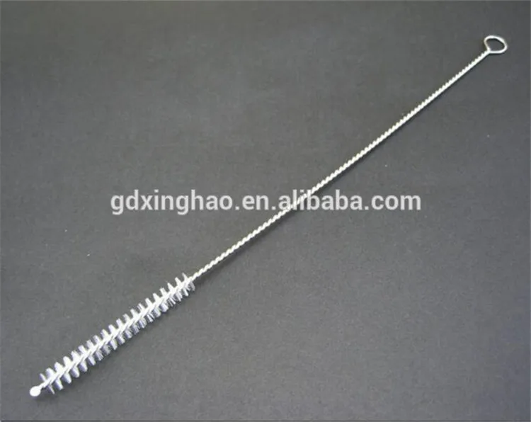 Chinese Factory Price Stainless Steel 5cm Head Different Length Straw Cleaning Brush