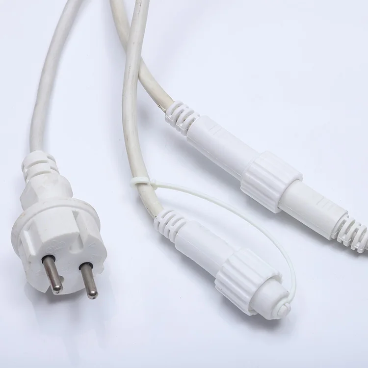 E27 Connectable Festoon Belt Light Led round White Cable For Outdoor weeding festoon light socket holder Flat String Lights