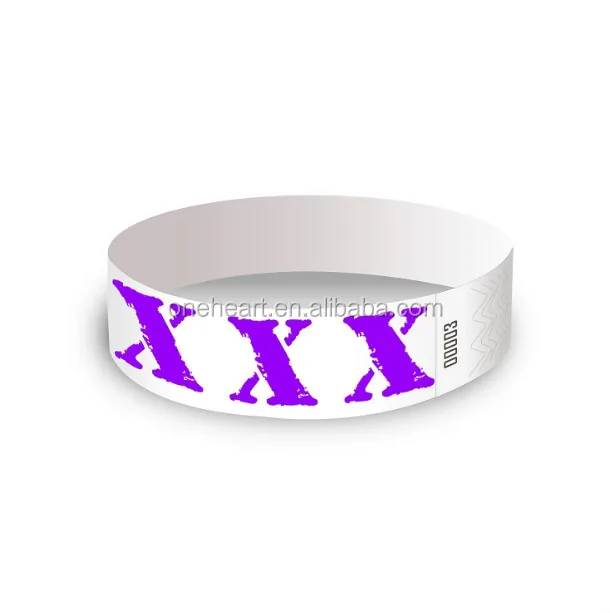 Tyvek Wristbands Both Side Colored/rfid Paper Bracelets Tyvek Wristband/full Color Logo Tyvek