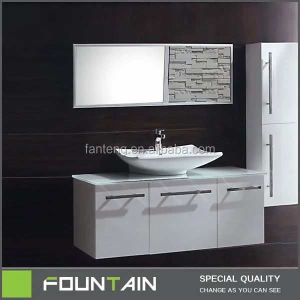 Commercial Fsc Cabinets High Gloss White Vanity Cabinets Wall