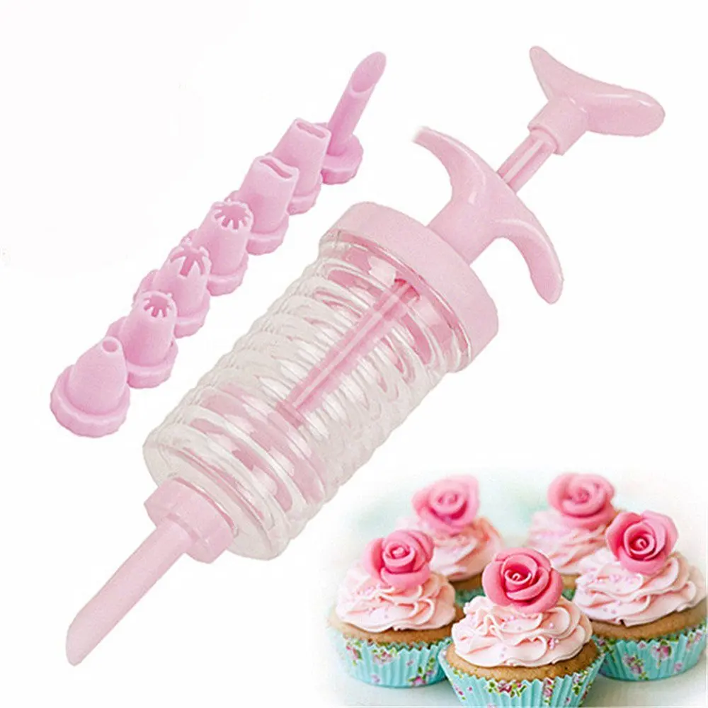 Nozzles Icing Syringe Decorating Set 4 насадками