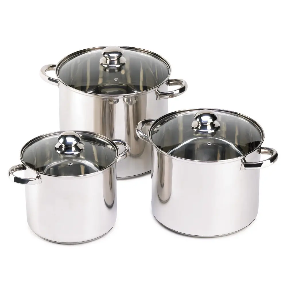 Stainless Steel 6piece Saucepan Set new china Products Cookware Sets
