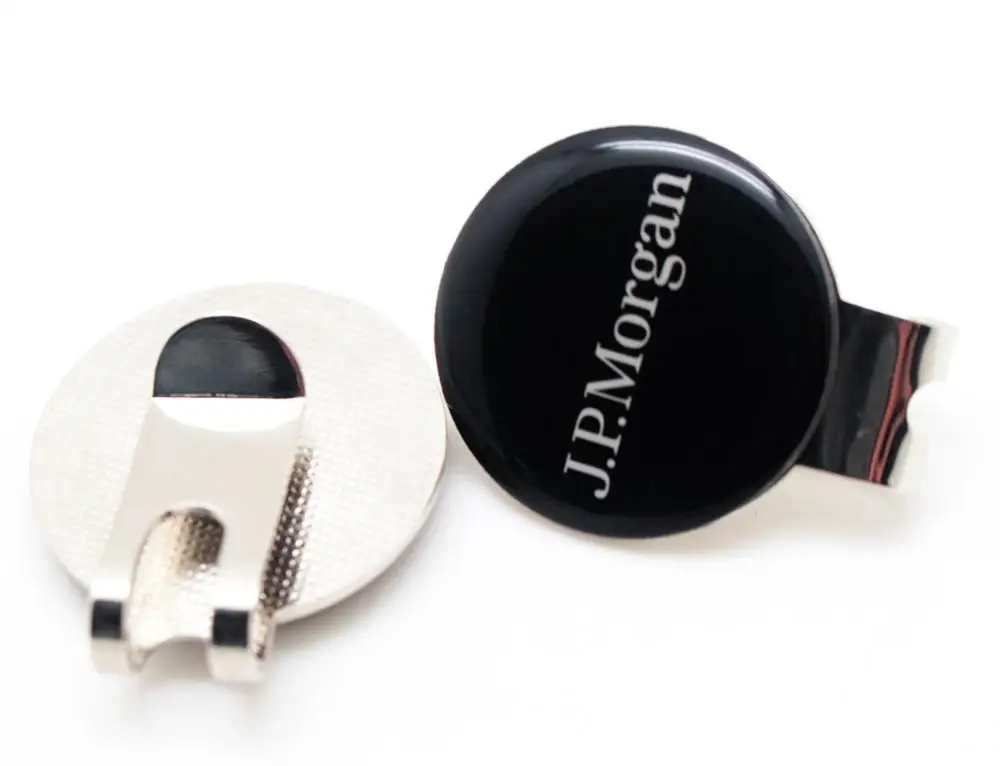 Custom cap clip magnetic golf hat clips with ball marker