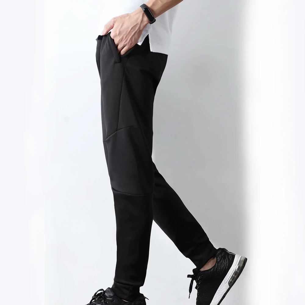 Wholesale High Quality Drawstrings Plain Track Pants Black Sweatpants ...