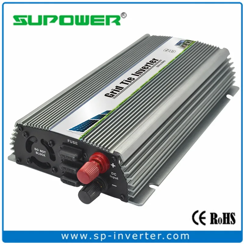 Inversor de cuadrículas de 1000W 110V máxima potencia de salida punto seguimiento de onda senoidal pura inversor de potencia para Solar
