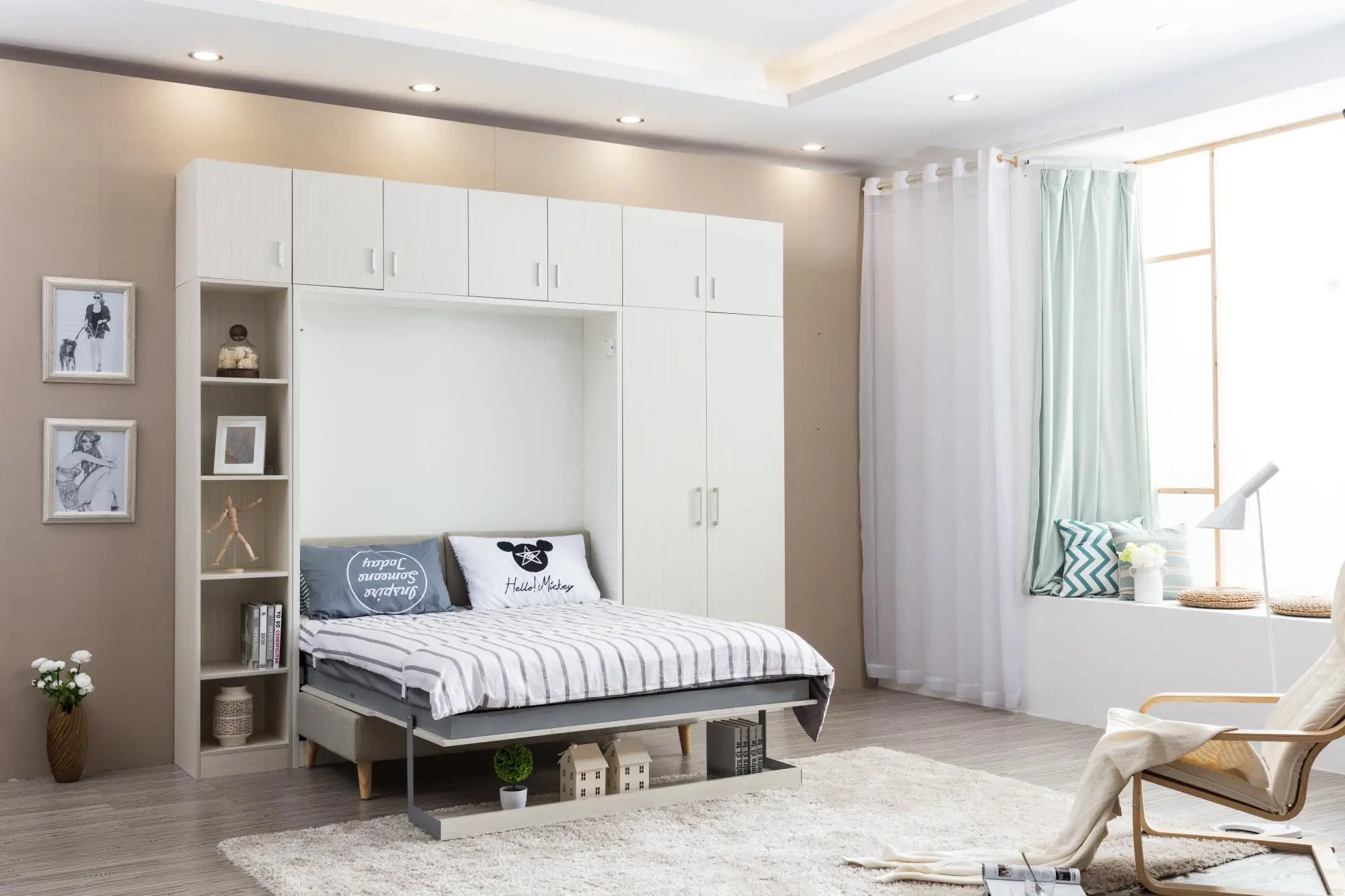 Venta Caliente Vertical Murphy Cama Plegable Moderna Sofá Cama De Pared