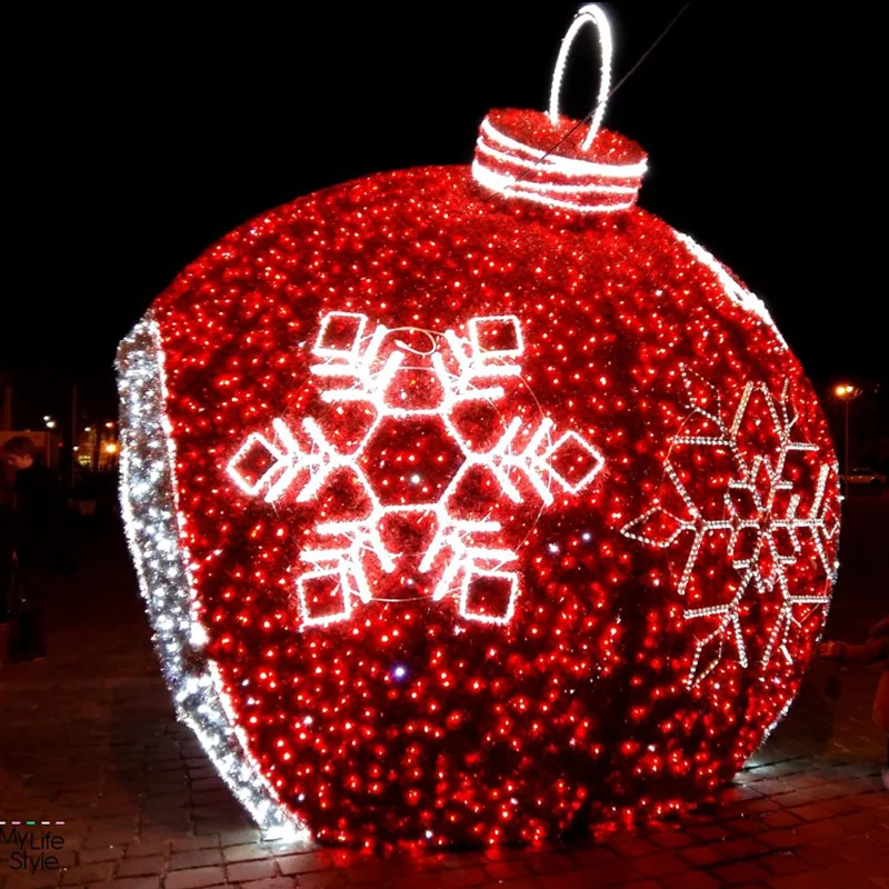 large decorative christmas balls