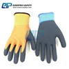 Winter Super Warm Keeping Water Liquid Proof Nylon Seamless Knit Liner Latex Double Coated Gloves with Sandy and Foam Finish