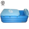 Custom indoor outdoor Bathroom Portable PVC soft inflatable baby bath tub
