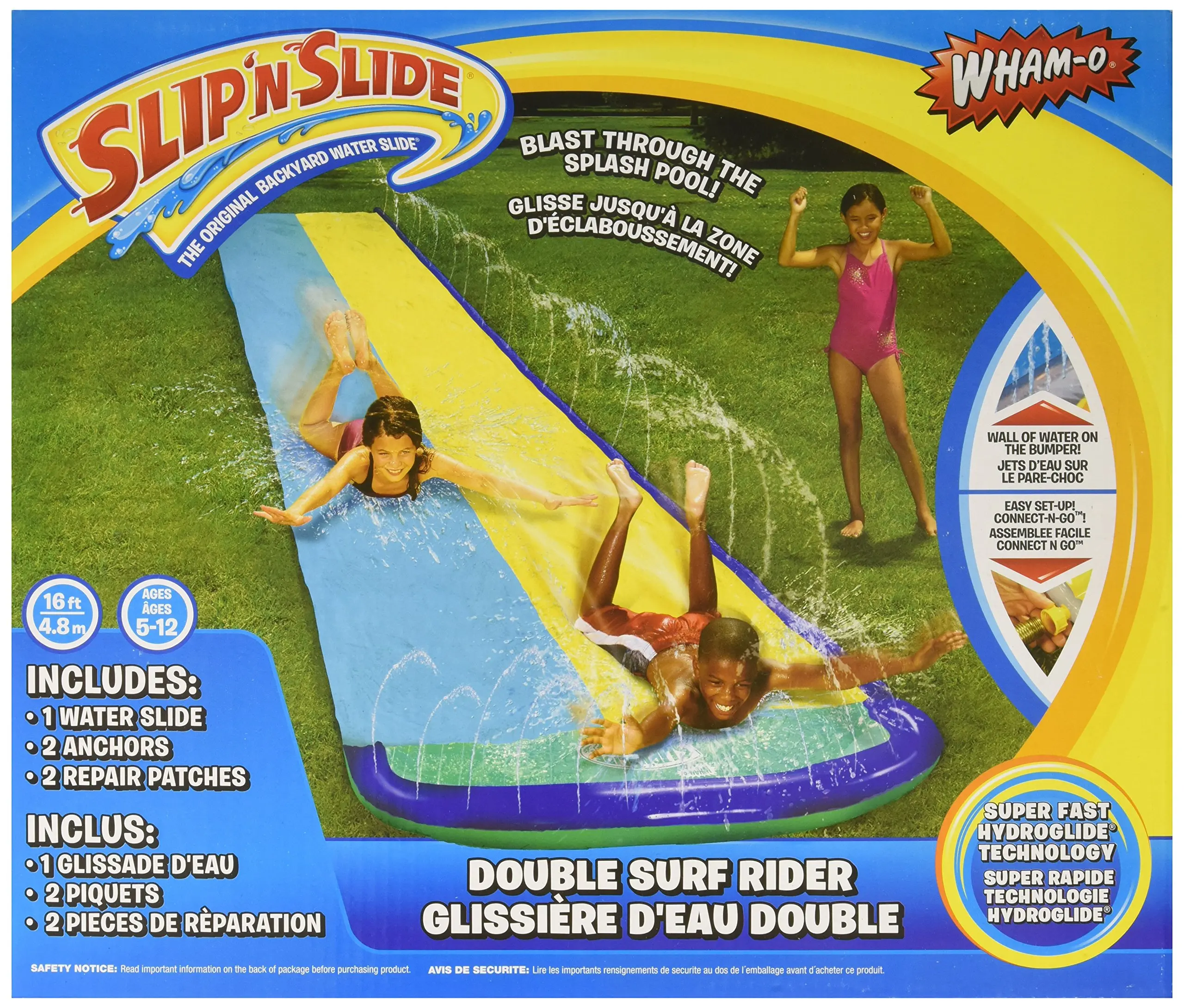 slip n slide with bumpers