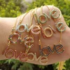 i love you necklace for women and girls