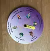 Paper varnish wheel roulette with two arrows printing