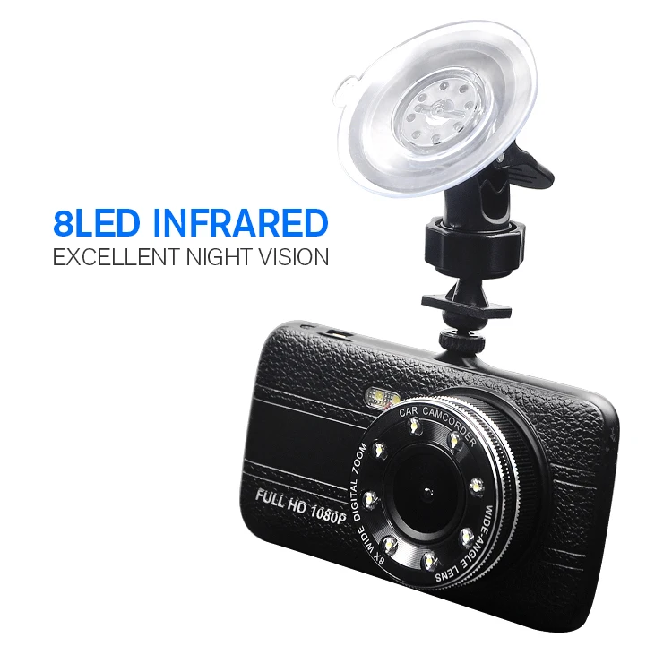 4.0 inch 1080P dashcam hd looping recorder car black box car video camera