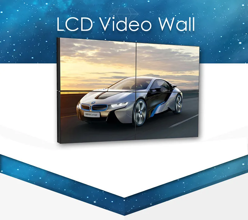 Intelligent drive 46 inch samsung panel lcd video wall 5.3mm