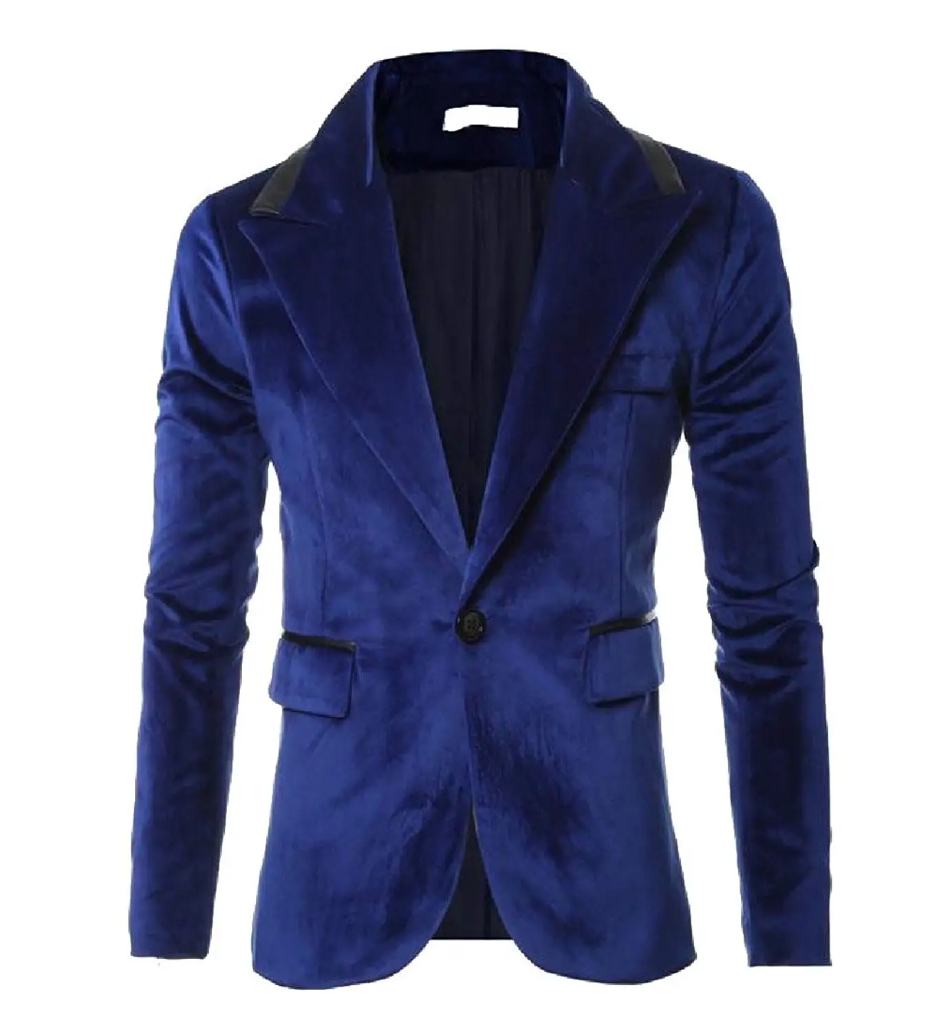 ONTBYB Mens Slim Suit One Button Suit Coat Casual Business Blazers Jacket