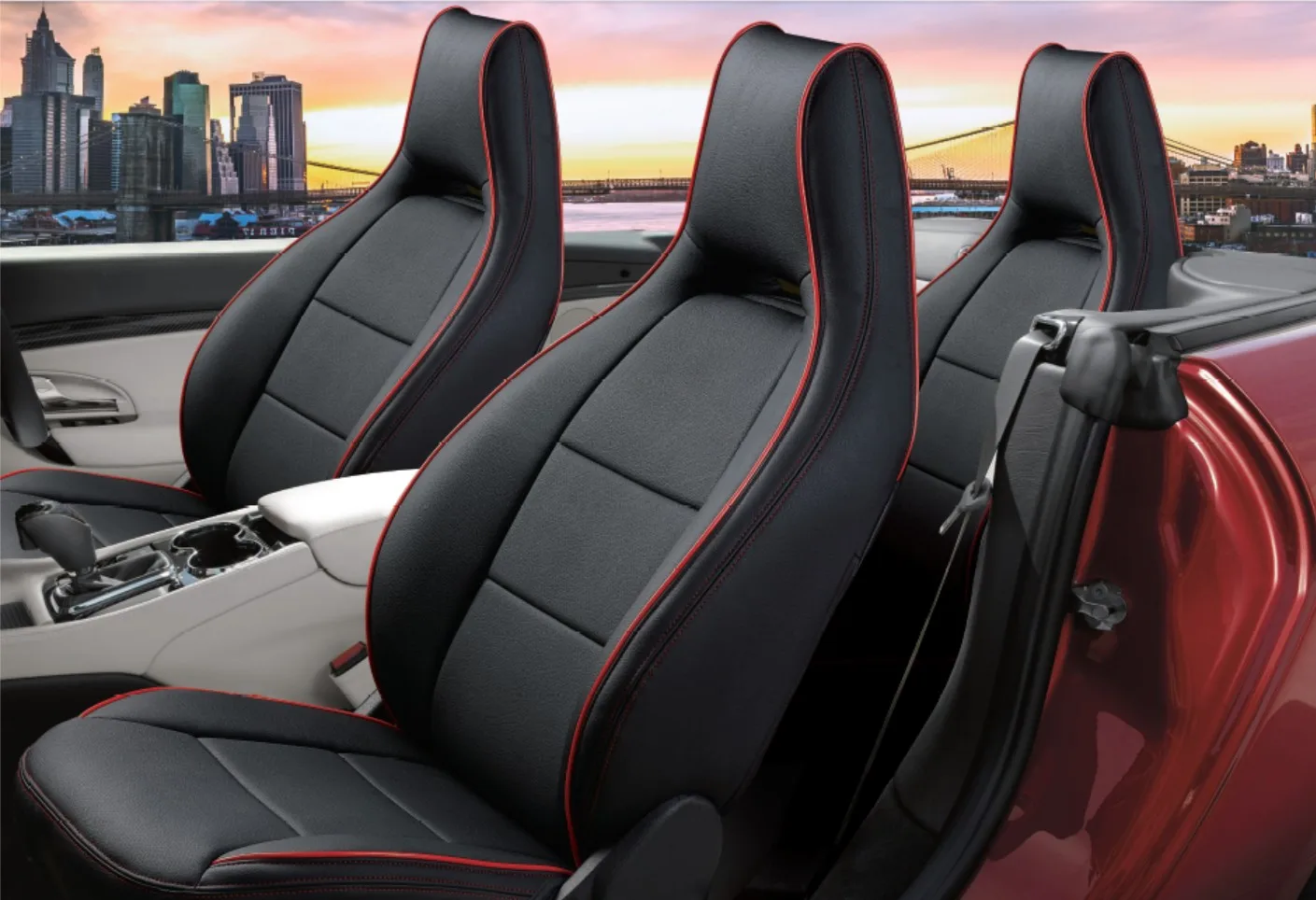 Hundred Percent Fit 3d Waterproof Leather Car Seat Cover For Honda Crv