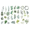 Green Plants Scrapbooking Stickers Leaves Foliage Planner Sticker